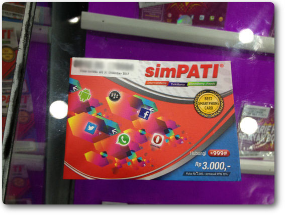 購入したSIMカード